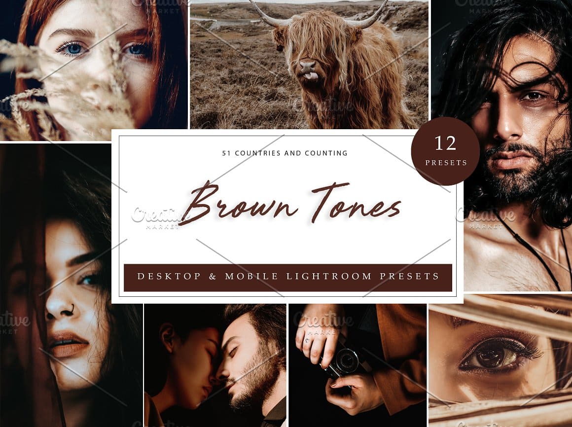 [Creativemarket] 12 x Lightroom Presets, Brown Tones (2021).jpg