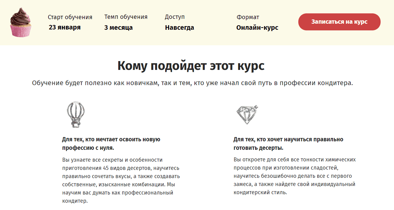 Кондитер с нуля. Научитесь готовить 45 видов десертов всего за 3 месяца - 1.png